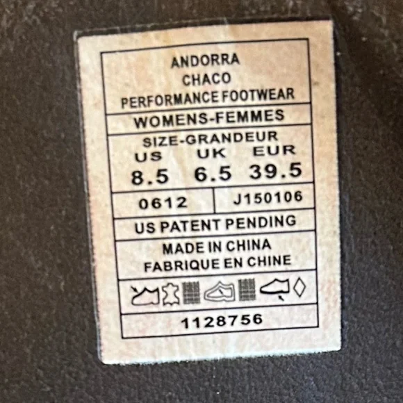 Chaco Brick Red Waterproof Suede Andorra Lace Up Boots, size 8.5 39.5 - Picture 8 of 13